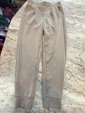 Avia Jogger Sweatpants Small Taupe Modal Blend Athleisure Lounge Pants